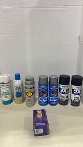 lot 1079 image: Mixed Spray Paint and Sandpaper Bundle