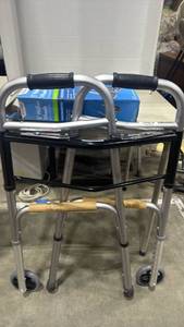 lot 1123 image: Folding Walker with extenders