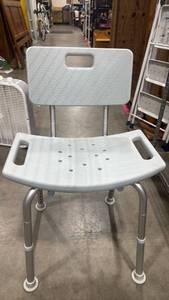 lot 1128 image: Medical Shower Chair has adjustable height with Back Support