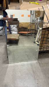 lot 1143 image: Glass mirror 42x27