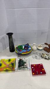 lot 2023 image: Mixed Art Glass and Pottery Collection