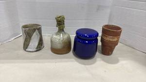 lot 2027 image: Handmade Ceramic Pottery, Terra cotta pots and more
