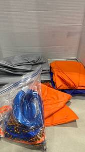 lot 2033 image: Plastic tableclothes and more