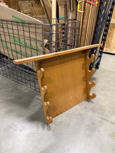 lot 1113 image: Wooden Wall gun rack 26x38x4