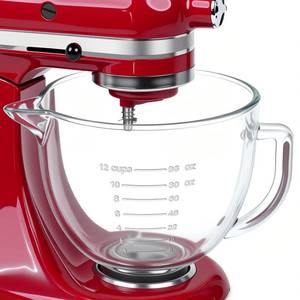 lot 30083 image: 5 Quart Glass Mixing Bowls Compatible with 4.5&5 KitchenAid Stand Mixer, Allows Placing it in the Refrigerator