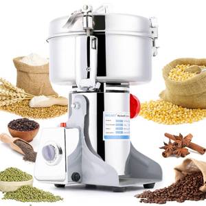 lot 30089 image: BAOJIAFU Electric Grain Mill 1000g High-speed Grain Spice Herb Grinder 2600W Dry Grinder Machine 304 Stainless Steel Superfine powder High-speed Grain Mill 36000rmin for Kitchen Home and Commercial
