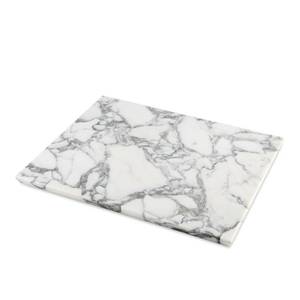 lot 30095 image: Koville Italian Natural Marble Cutting Board for Kitchen, 16x20inch Extra Large Hand Crafted Marble Slab for Cheese, Charcuterie, Pastry Board - Wedding Gift, House Warming Gift broken one corner maybe can be cut