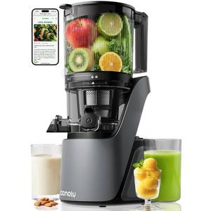 lot 30116 image: Canoly C16 Cold Press Juicer, 6 Extra Wide Feed Chute, 3-IN-1 Strainers (Juice & Sorbet & Nut Milk), Powerful AC Brushless Motor, Self Precut System, Juicer Machines with BPA-Free (Space Gray)