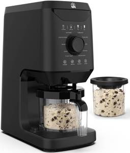 lot 30130 image: Rellytech Automatic Ice Cream Maker Machine - 12 One-Touch Programs Frozen Dessert Maker with 2 Pint Containers, Homemade Gelato, Sorbet, Frozen Yogurt, Mix-in Function, Self-Cleaning
