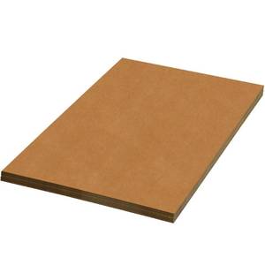 lot 31059 image: Box USA Corrugated Cardboard Sheets, 40 x 40, Kraft (Pack of 5)