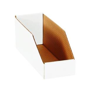 lot 31061 image: Ship Now Supply Storage Bin Boxes Medium, 4L x 12W x 4.5H 50-Pack  Corrugated Cardboard Bin Box for Packing, Moving and Storage