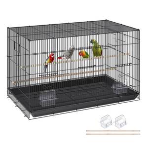 lot 31111 image: VEVOR 30 Inch Flight Bird Cage, Stackable Bird Cage Parakeet Cage with Slide-Out Tray and Handle, Small Parrots Birdcage for Cockatiels Budgies Conure Macaw Finch Lovebirds Canaries Pigeons