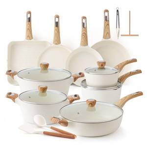 lot 31127 image: SENSARTE Ceramic Cookware Sets, Pots and Pans Set Non stick, Non toxic Healthy Induction Cookware, 26 Pcs Nonstick Kitchen Cooking Set, wFrying Pans Set, Saucepans Set