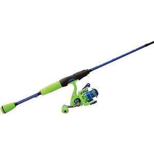 lot 32051 image: Lew s Crappie Thunder Spinning Reel and Fishing Rod Combo 6-Foot 6-Inch Rod Size 75 Reel Green