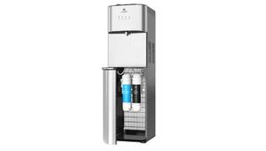 lot 32071 image: Avalon Self Cleaning Bottleless Water Cooler Water Dispenser - 3 Temperature Settings - Hot, Cold & Room Water, Durable Stainless Steel Cabinet, NSF Certified Filter- UL Listed MISSING PARTS, MISSING FILTERS