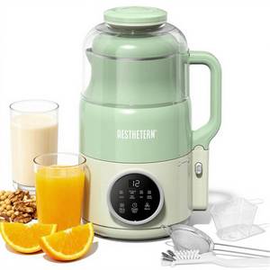 lot 32072 image: AESTHETERN Nut Milk Maker Machine, Soy Milk & Oat Milk Maker with 8 Presets, High-Speed Blender, Auto-Clean, Delay Start, 33oz Almond Milk Maker for Plant-Based & Dairy-Free Beverages, Green