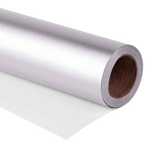 lot 32084 image: RUSPEPA Wrapping Paper Roll - 81.5 Sq Ft Matte Silver for Wedding, Birthday, Shower, Congrats, and Holiday - 30 inches x 32.8 feet