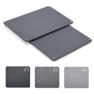lot 32086 image: Ferrochef 2 Pcs 24x16 & 20x16 Extra Large Nesting Stone Dish Drying Mats for Kitchen Counter Absorbent Quick Dry Diatomaceous Earth Mat with Non-slip Feet for Pot Dishes Cups Tableware (Dark Gray