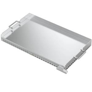 lot 33130 image: Stanbroil Stainless Steel Flat Top Gas Grill Griddle for Blackstone 2 Burner Propane Fueled Grill Front Grease Management System - 28 Inches