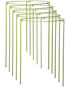 lot 1310 image: 5-Pack Heavy Duty Plant Support Stakes, Metal Plant Ring Cages for Indoor Outdoor Plants, Adjustable Garden Stakes for Peonies, Monstera, Pothos, Hydrangea, Vines &amp Potted Plant (6 W x 11 H)&nbsp&nbsp