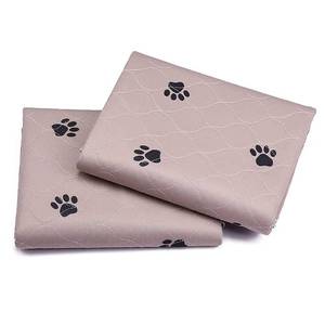 lot 1330 image: Washable Dog Pee Pads with Puppy Grooming Gloves,Puppy Pads,Reusable Pet Training Pads,Large Dog Pee Pad,Waterproof Pet Pads for Dog Bed Mat,Super Absorbing Whelping Pads - Retail $39