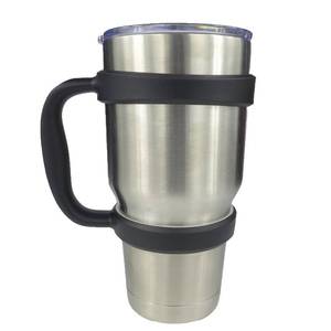 lot 1410 image: Handle for 30oz Yeti Rambler Tumbler Cooler Cup SIC Kodiak Cups Etc Holder Grip Black&nbsp