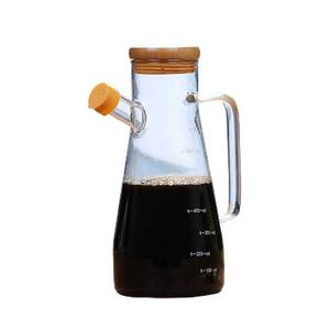 lot 1412 image: Leadigol Glass Olive Oil Dispenser Bottle, 650ml Glass Vinegar Bottles, 21x9x5.8cm Cooking Baking Kitchen Tool No Drip Liquid Container for Olive Oil Soy Sauce Syrup&nbsp&nbsp