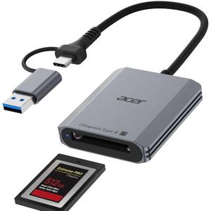 lot 1425 image: Acer CFexpress Type B Card Reader, 10Gbps USB 3.2 Gen 2 CF Express Type B Card Adapter Compatible with iPhone 171615, Laptop, MacBook NeoProAir, iPad, Android(CFexpress Type B Card ONLY) - Retail $24