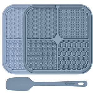 lot 1430 image: ChefAide 2 Pack Lick Mat for Dogs,Cats,Upgraded 8.5x8.5 inches Licking Mats with Suction Cups,Slow Feeder Licking Pad for Anxiety Relief and Boredom Reducer,Suitable for Dog Training Set 9&nbsp