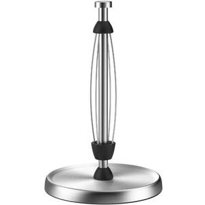 lot 1431 image: Paper Towel Holder Countertop, One-Handed Tear, Stainless Steel, Weighted Base, Silver, Paper Towel Roll Holder Stand with Ratchet Mechanism for Kitchen Bathroom Farmhouse Essentials Decor Accessories - Retail $21