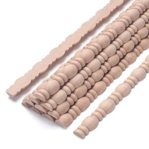 lot 1433 image: Wood Trim Molding Decorative, Gourd Wood Moldings &amp Trims, 12 PCS 15.8 inch Long Wooden Strips for Wall, Cabinet, Door, Mirror Frame, Wooden Appliques for Furniture, Window, Dollhouse&nbsp