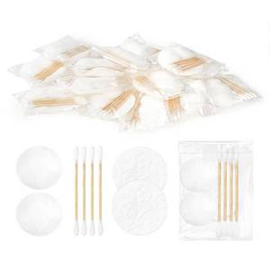 lot 1487 image: Twoworld Travel Cotton Swabs Set Portable,Vanity Kit Travel,Hotel Vanity Kit Individually Wrapped,Contain Cotton Rounds,Cotton Balls,Cotton Swabs for Ear,Cosmetics,Makeup Remover(Pack of 30)&nbsp