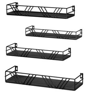 lot 1505 image: Amaoot Floating Shelves for Wall Set of 4, Different Sizes Mounted Wood Floating Shelf, Wall Shelves for Living Room,Bedroom, Bathroom, Kitchen, Farmhouse Decor, Office - Retail $27