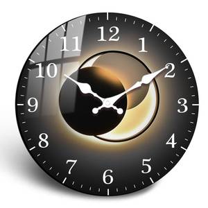 lot 1517 image: JENGRYOE 10 Inch Black Gold Wall Clock, Modern Silent Non-Ticking Analog Wall Clocks, Farmhouse Small Wall-Clock Battery Operated Decorative for Bedroom Office Living Room&nbsp&nbsp