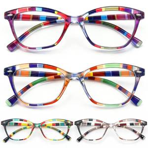 lot 1522 image: HEEYYOK 2.75 Reading Glasses Women Small Face 4-Pack Colorful Reader For Womens Cheaters Reading Ladies Lightweigth Flexible Spring Hinge&nbsp