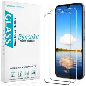 lot 1535 image: Bencuku (2 Pack Designed for Samsung Galaxy A15 5G and Galaxy A15 6.5-inch Tempered Glass Screen Protector, Anti Scratch, Bubble Free&nbsp