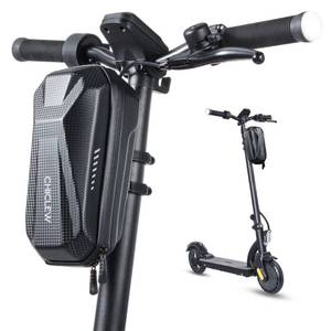lot 1580 image: CHICLEW Portable Electric Scooter Bag, Quick Release Scooter Storage Bag with 2L Large Capacity, Waterproof Scooter Front Handlebar Bag for Carrying Phone, Wallet, Charger Tools, Repair Tools - Retail $23