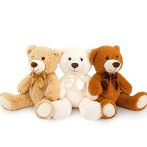 lot 1581 image: MorisMos Medium Teddy Bear Stuffed Animals, 18 Inch Bulk Teddy Bears Plush for Kids, Medium Size Bears for Nursery, Baby Shower - Retail $30