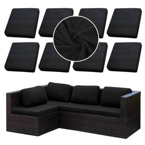 lot 1592 image: SUKAIKEQA Outdoor Cushion Covers Set,8PCS Patio Furniture Couch Seat Slipcovers, Replacement for Sofa Sectional Chair(Cover Only) - Retail $45