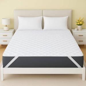 lot 1637 image: Washable Underpads Queen Size 60 x 80 - Waterproof Reusable Heavy Absorbency Incontinence Bed Pads with Straps - Bedwetting Mattress Protector for Adults, Kids, Elderly and Pets - Retail $23