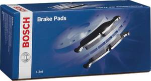 lot 1662 image: BOSCH BE1813H Blue Ceramic Disc Brake Pad Set with Hardware - Compatible with Select Hyundai Accent, Hyundai Elantra, Ioniq, Kona, Sonata, Veloster, Venue Kia Forte, Niro, Optima, Rio, Soul REAR - Retail $38