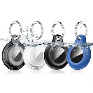 lot 1672 image: Lanteso 4 Pack AirTag Keychain for Apple Airtags Holder, Full Body ShockproofWaterproof  DustproofAnti-Scratch Airtag Case for Wallet, Luggage, Cat, Dog, Pets(Multi-Color) - Retail $10