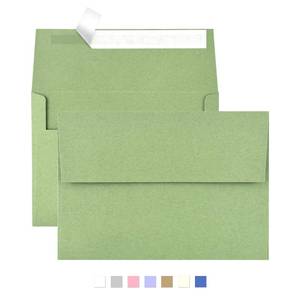 lot 1673 image: 50 Pack 4x6 Envelopes for Invitations,4.75x6.5 inches,A4 Envelope Sage Green Self Seal,Printable Envelopes for Wedding,Invitation,Baby Shower,4x6 Cards - Retail $9