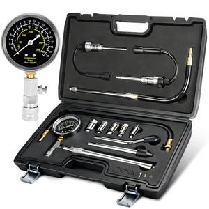 lot 1706 image: BETOOLL 13pcs Compression Tester with Spark Plug Tester - 300PSI Engine Cylinder Compression Gauge Automotive Tool - Retail $33