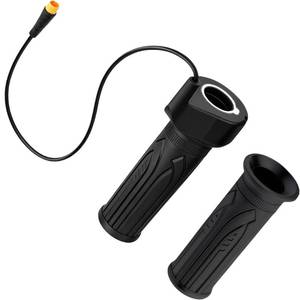 lot 1723 image: 20X Full Twist Throttle Grip, for Ebike 12V-72V, 22.2mm Handlebar, 3pin Waterproof Connector, Compatible with Electric Bicycle, Scooter, Mountain Bike - Retail $14