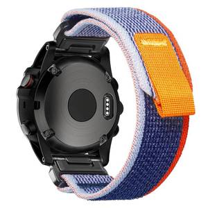 lot 1768 image: Compatible With Garmin, Trail Loop Nylon Sport Band For f�nixForerunnerApproachMARQquatixD2 Series Tough Replacement Band For Men - Retail $20