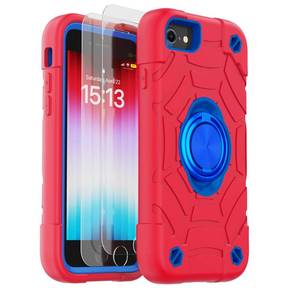 lot 1783 image: KCJ for iPhone SE Case 20222020, iPhone 8766S Case, with 2 Screen ProtectorsRing Stand Soft SiliconeHard PC Full Body Protection Heavy Duty Phone Case 4.7 inch - Retail $18
