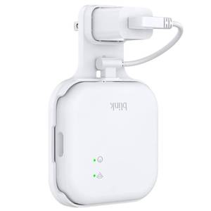 lot 1803 image: HomeMount Outlet Wall Mount for Blink Sync Module XR with Short Cable, Save Space and Easy Move Wall Holder Mounting Bracket for Blink Outdoor Indoor Home Security Camera, No Messy Wires or Screw - Retail $10