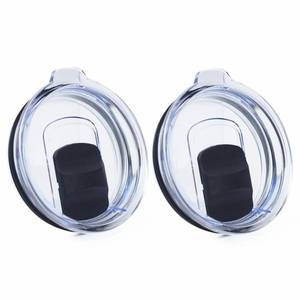 lot 1823 image: 2 Pack 30 oz Tumbler Lid, Magnetic Slider Replacement Lids for YETI 3032 oz, 14 oz Mug and 3542 oz Straw Mug, Ozark Trail Old Style Tumbler, Travel Spill-Proof Cup Lids Covers, BPA Free - Retail $8