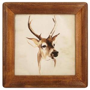 lot 1834 image: icheesday 8x8 Picture Frames, Rustic Wooden Square Photo Frame with Real Glass Front,Wall and Tabletop (Brown) - Retail $17